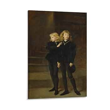 John Everett Millais 【ロンドン塔の王子達】肉筆油彩画模写